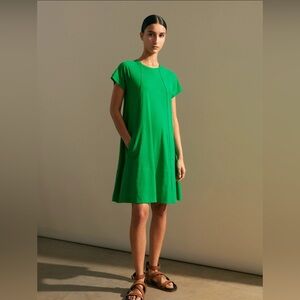 ME+EM Slub Jersey Raglan Seam Short Swing Dress, Sz 8